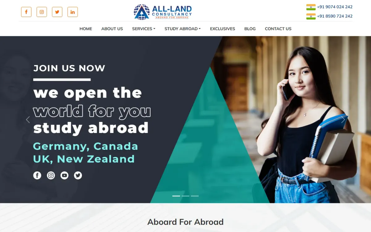 All Land Consultancy — Consultancy website
