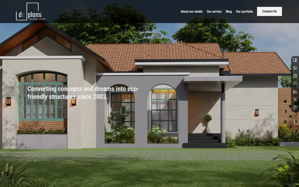 de plans — Architecture studio website