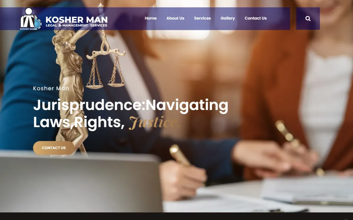 Kosher Man — Legal consultancy website