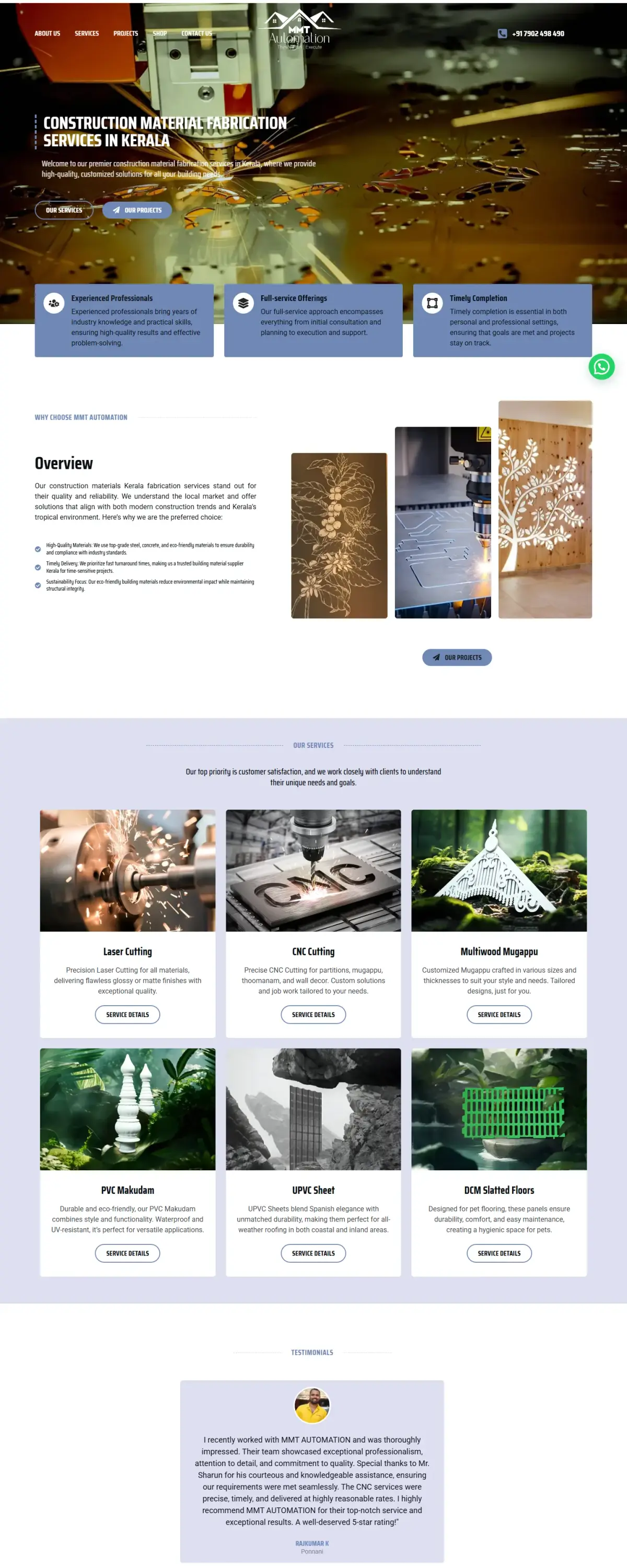 Homepage of MMT Automation, mmtautomation.in