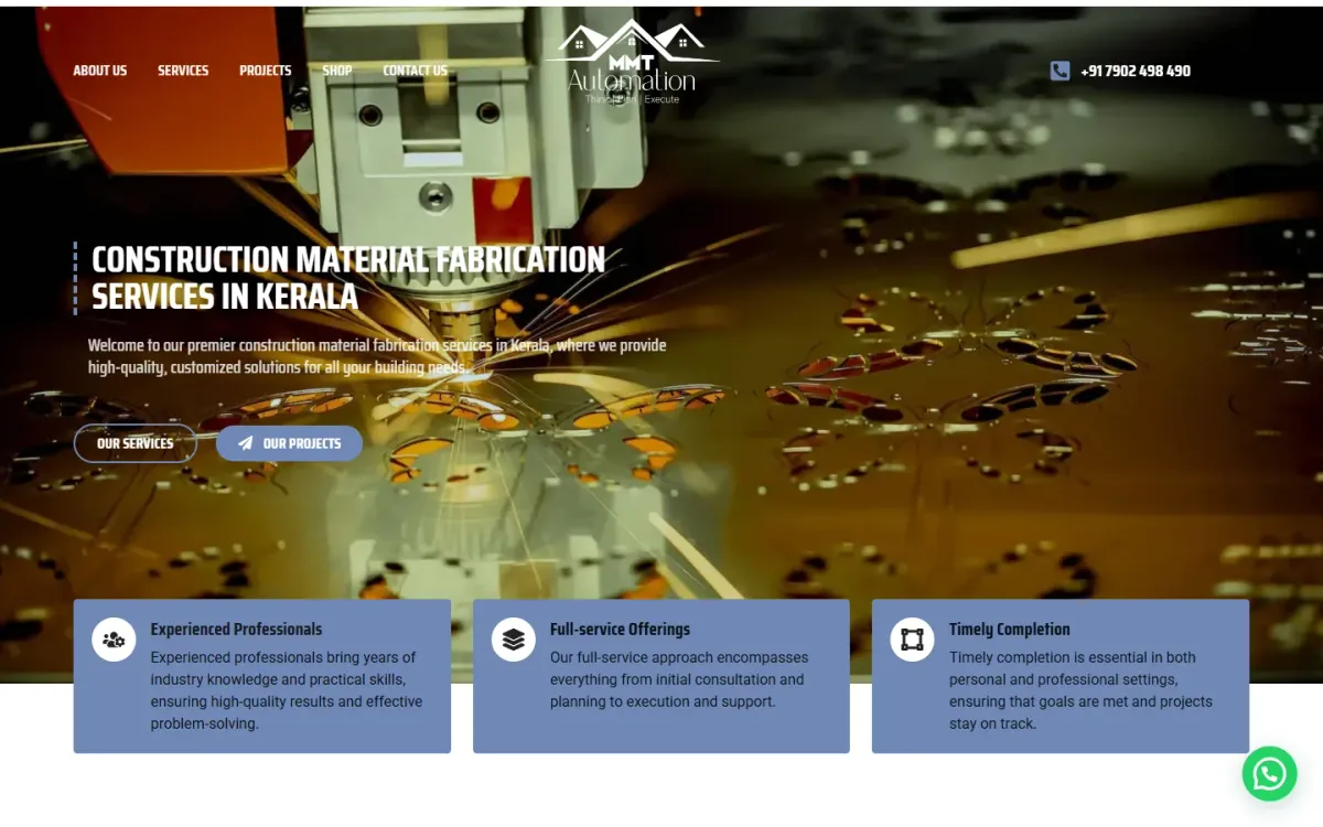 MMT Automation — Website + online shop