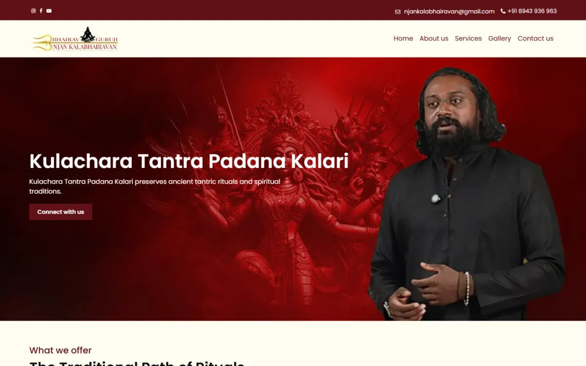 Njan Kalabhairavan — Creator brand: social + website